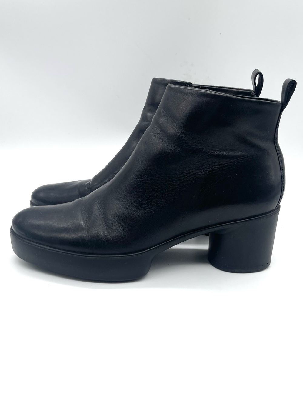 Ecco Leather Platform Ankle Boots - Women - Picture 3 of 8